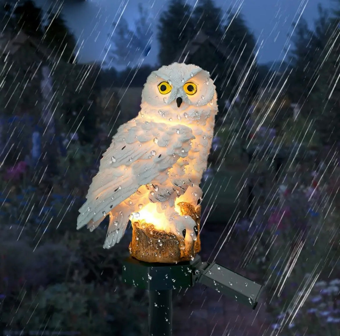 Owl Solar LED Sculpture Garden Decoration