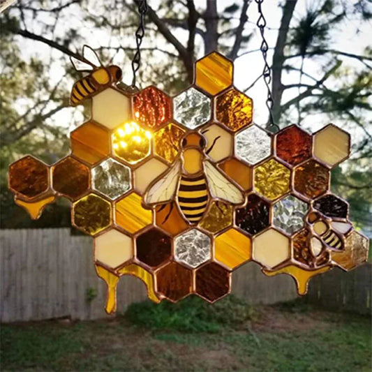 Stained Glass Art - Bee