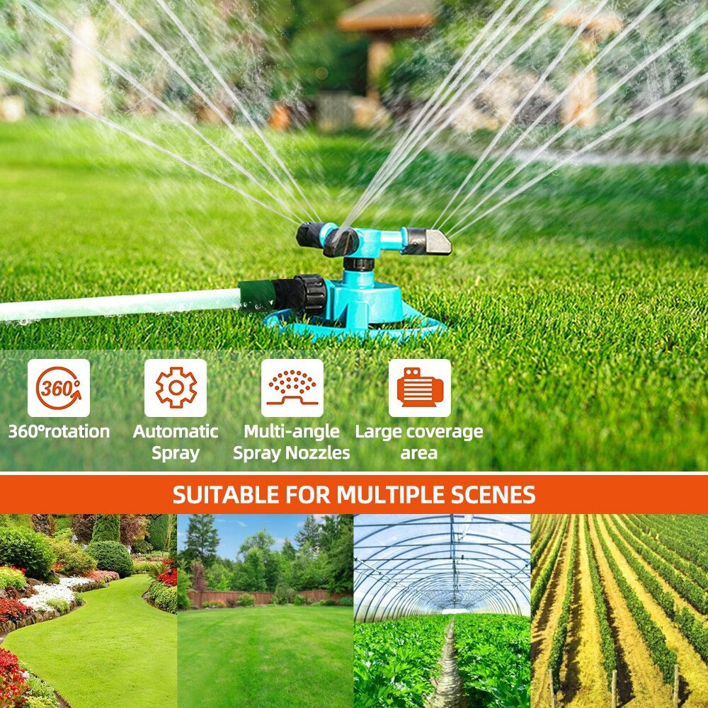 360 Degree Rotating Lawn Sprinkler