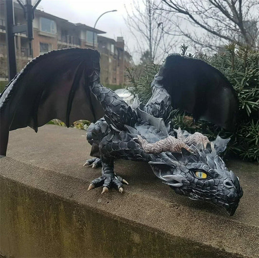 Squatting Dragon Sculpture