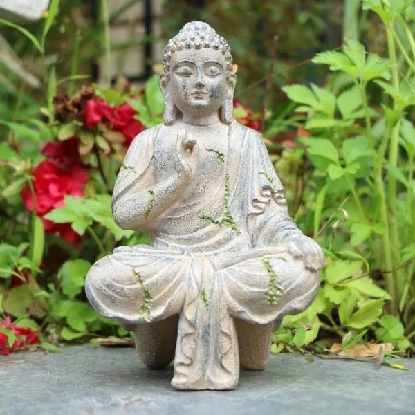 Buddha Meditating Sculpture Garden Decoration