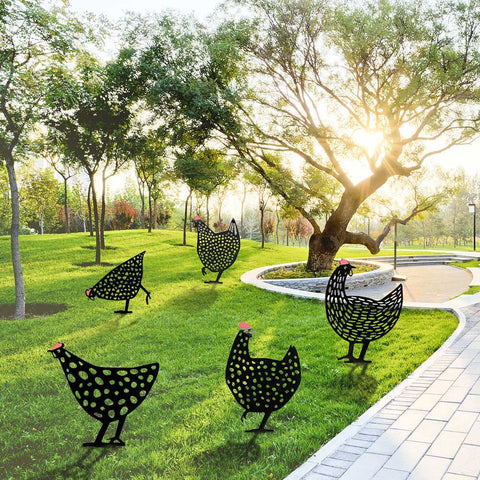 Metal Art - 5pcs Cute Chicken Set