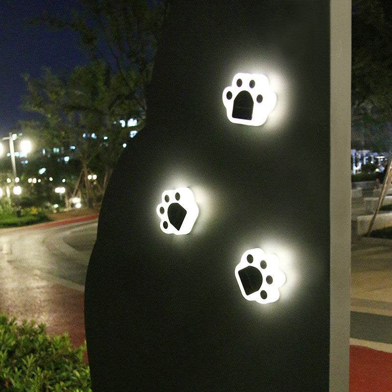 LED Solar Garden Light - Dog Paw