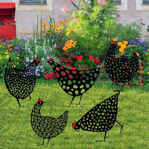 Metal Art - 5pcs Cute Chicken Set