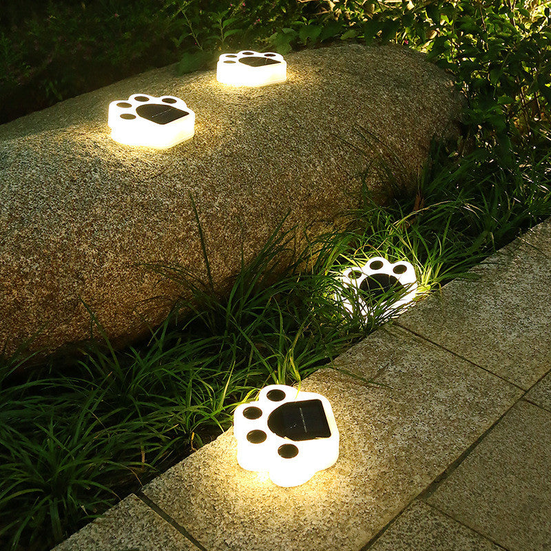 LED Solar Garden Light - Dog Paw