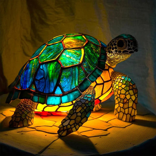 Stained Glass Art - Turtle Sculpture