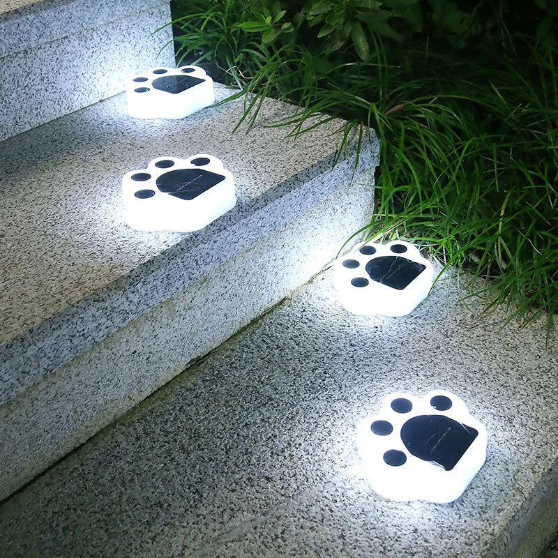 LED Solar Garden Light - Dog Paw