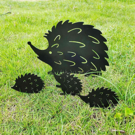 Metal Art - Hedgehog Family