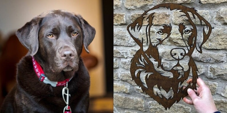 Metal Art - Dog Ornament