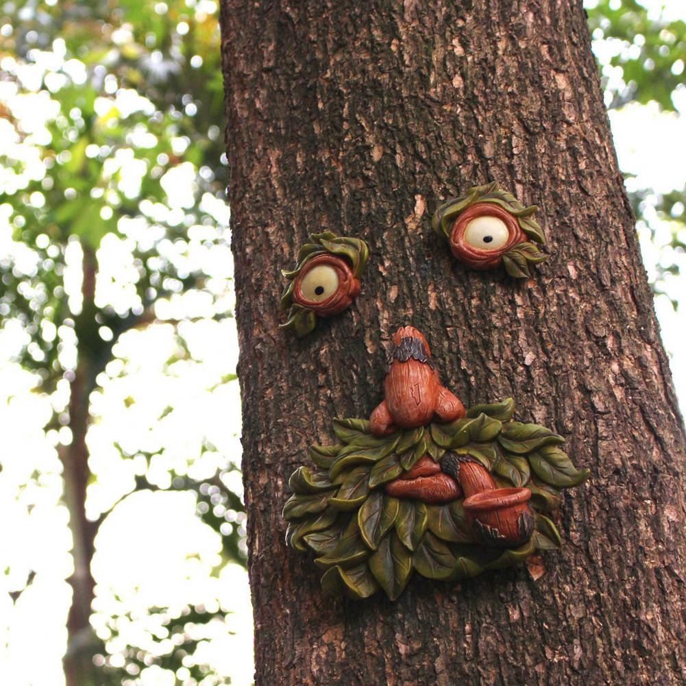 Tree Face Garden Decoration