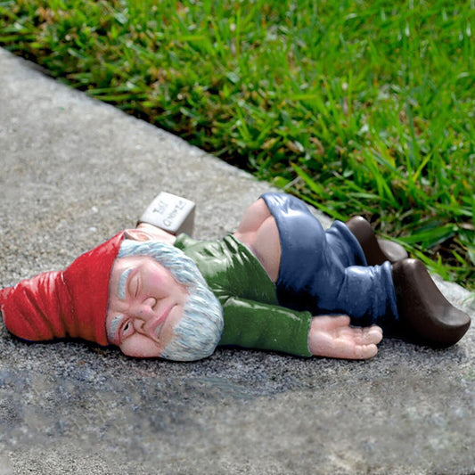 Funny Drunk Dwarf Sculpture