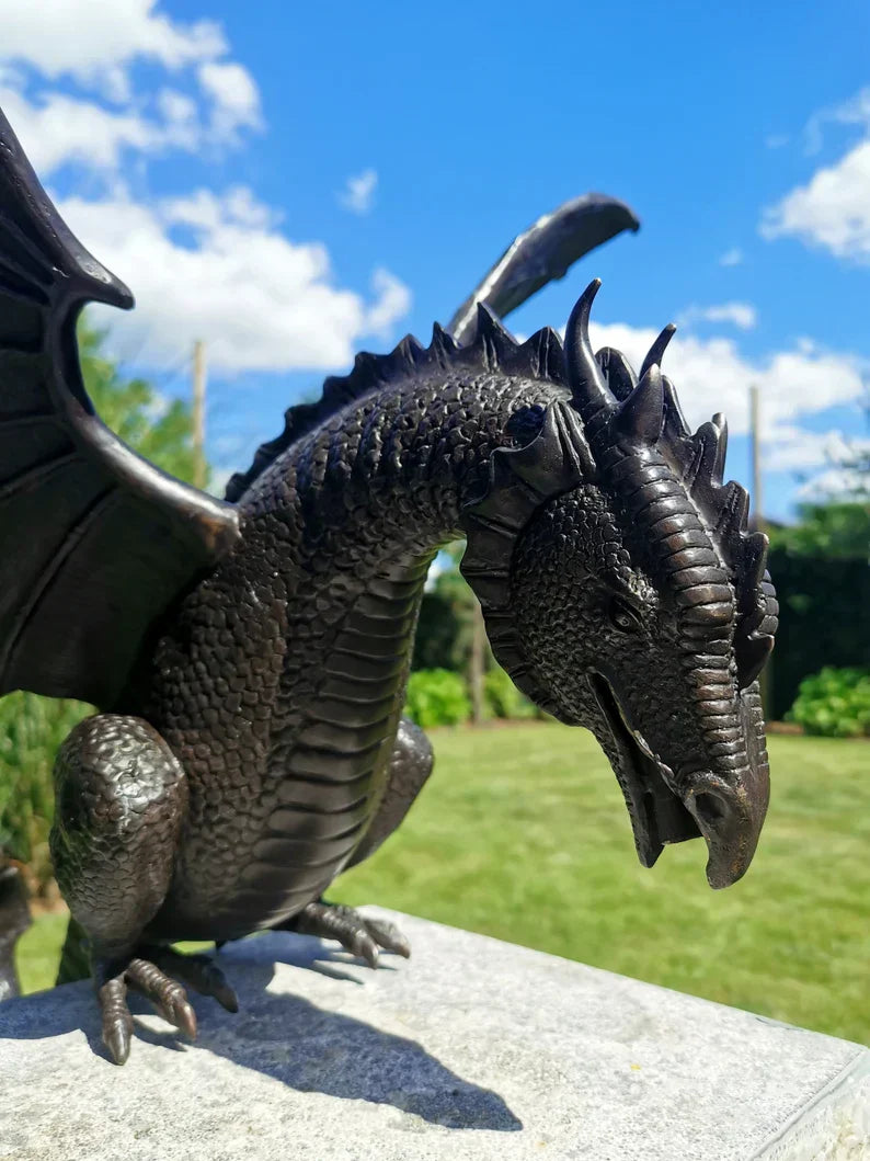 Dragon Fountain Garden Sculpture