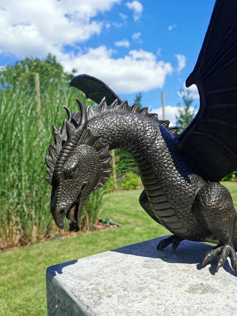 Dragon Fountain Garden Sculpture