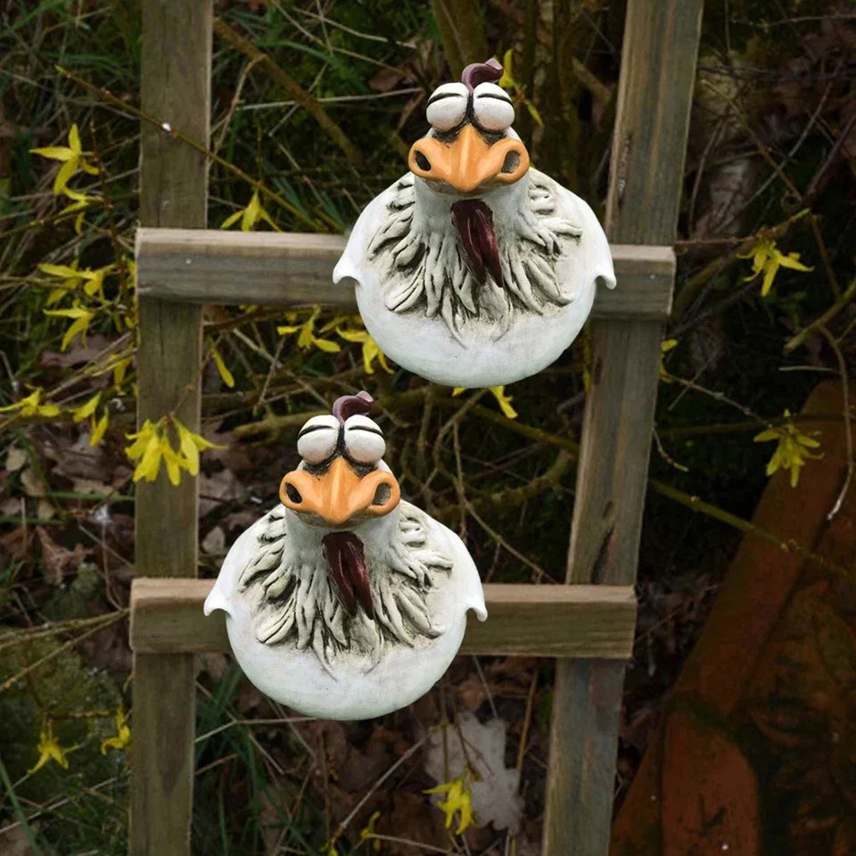 Hanging Chicken Garden Decoration