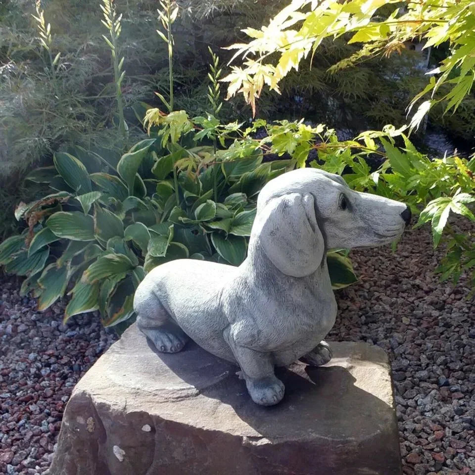 Dachshund Sculpture Garden Decoration