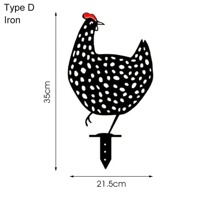 Metal Art - 5pcs Cute Chicken Set