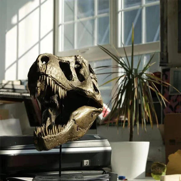 T-Rex Fossil Skull Decor